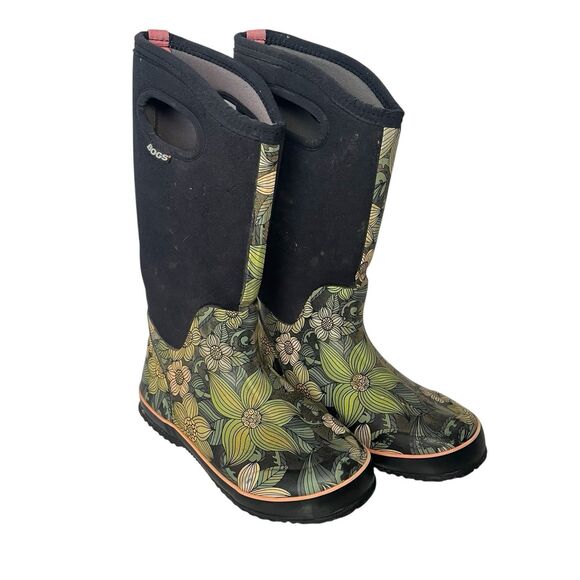Bogs Classic High Stargazer Boots Waterproof Winter Snow Boots Black Women 7 - Picture 1 of 7